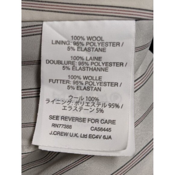 Women's J.CREW 100% Wool Navy Blue SCHOOLBOY 2 Button Blazer 00 Petite - Picture 13 of 15